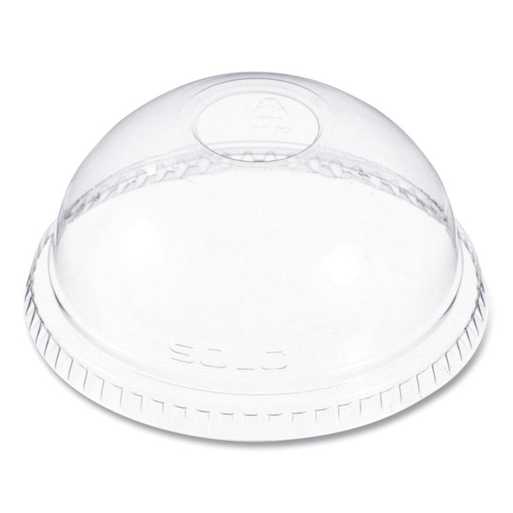DART SOLO® DLR662 Dome-Top Cold Cup Lids, Fits 16 oz Cold Cups, Plastic, Clear, 1,000/Carton