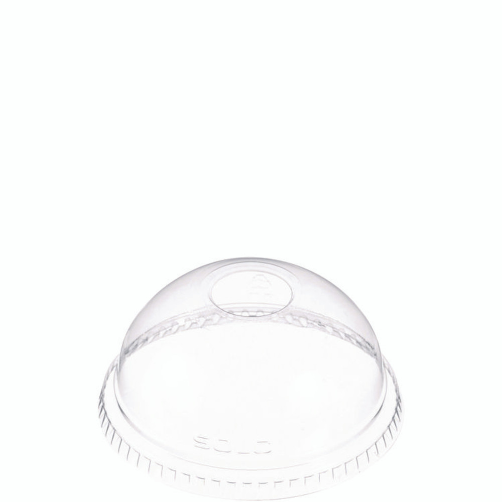 DART SOLO® DLR662 Dome-Top Cold Cup Lids, Fits 16 oz Cold Cups, Plastic, Clear, 1,000/Carton