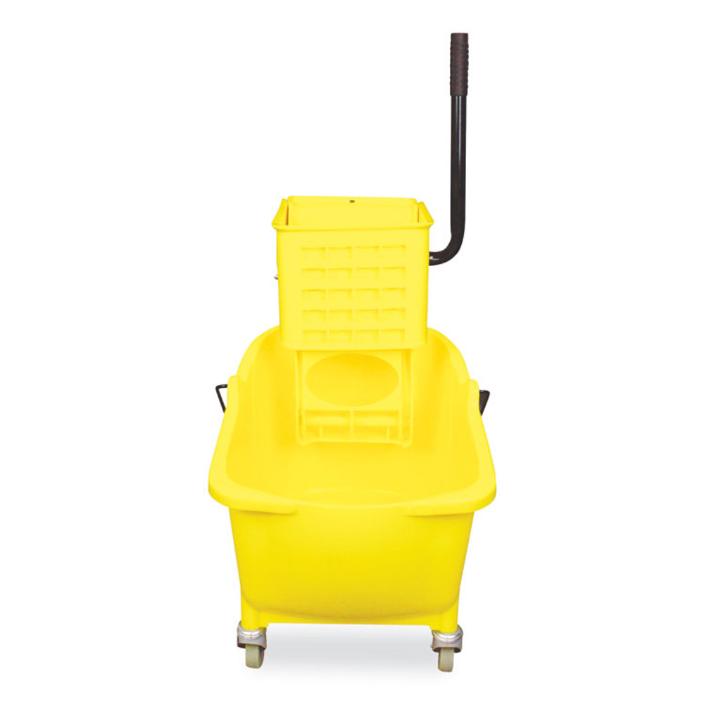 IMPACT PRODUCTS, LLC 7Y/2636-3Y Side-Press Wringer and Plastic Bucket Combo, 12 to 32 oz, Yellow