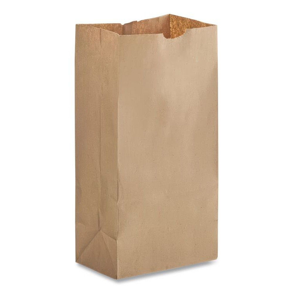 ROSS & WALLACE PAPER PRODUCTS, INC. GH12 Grocery Paper Bags, 12# Size, 50# Basis Weight, 7" x 4.38" x 13.75", Kraft, 500/Bundle