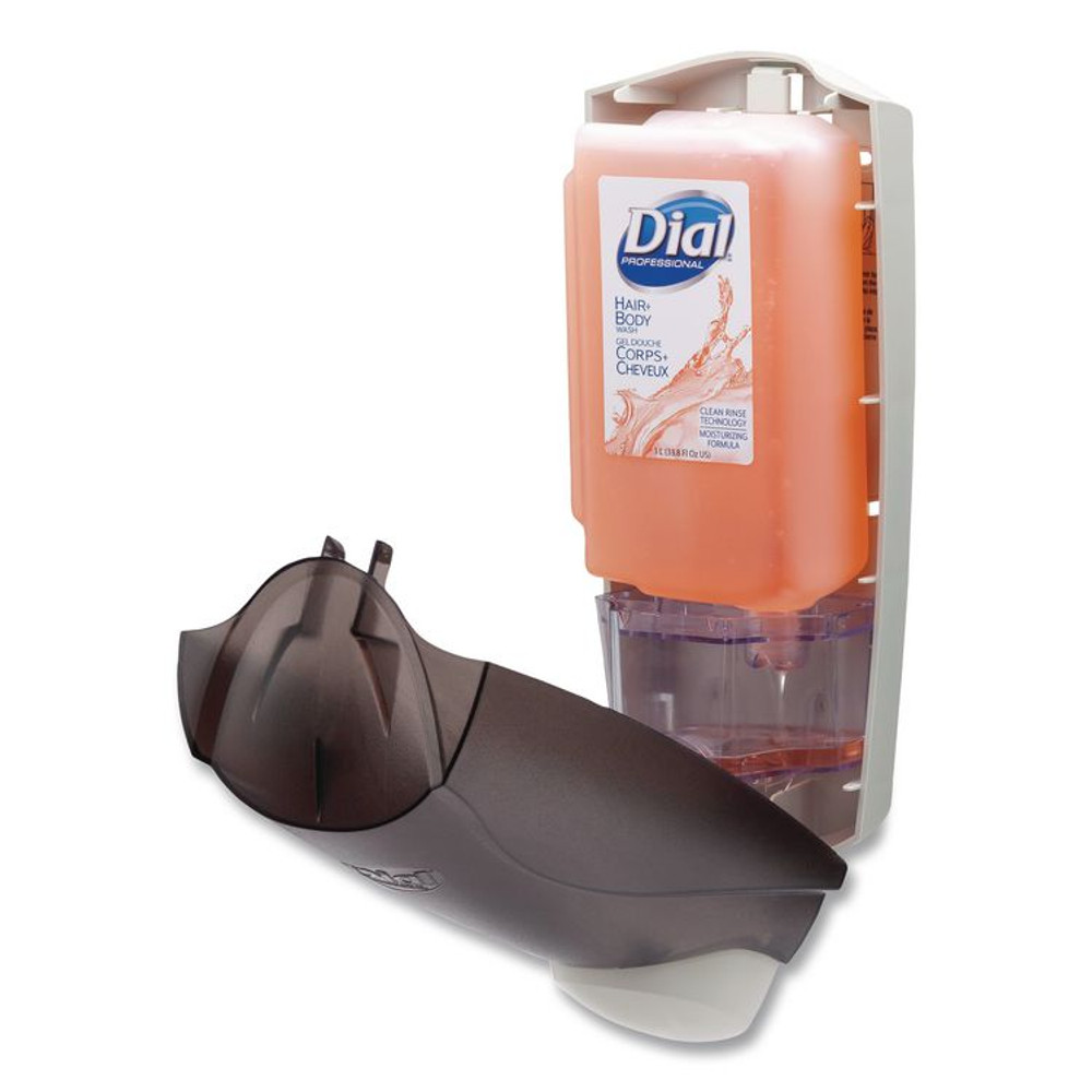 DIAL PROFESSIONAL 03922 1 Liter Manual Liquid Dispenser, 5.1 x 4 x 12.3, Smoke, 6/Carton