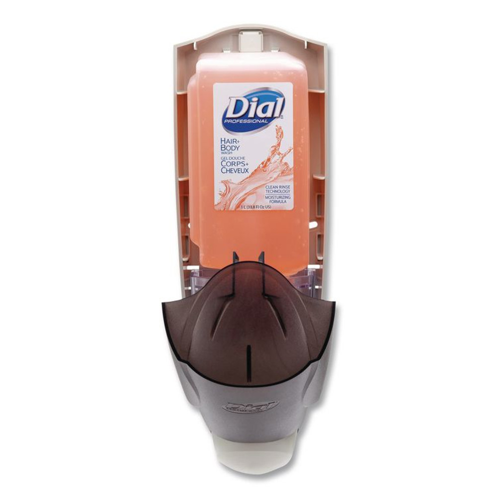 DIAL PROFESSIONAL 03922 1 Liter Manual Liquid Dispenser, 5.1 x 4 x 12.3, Smoke, 6/Carton