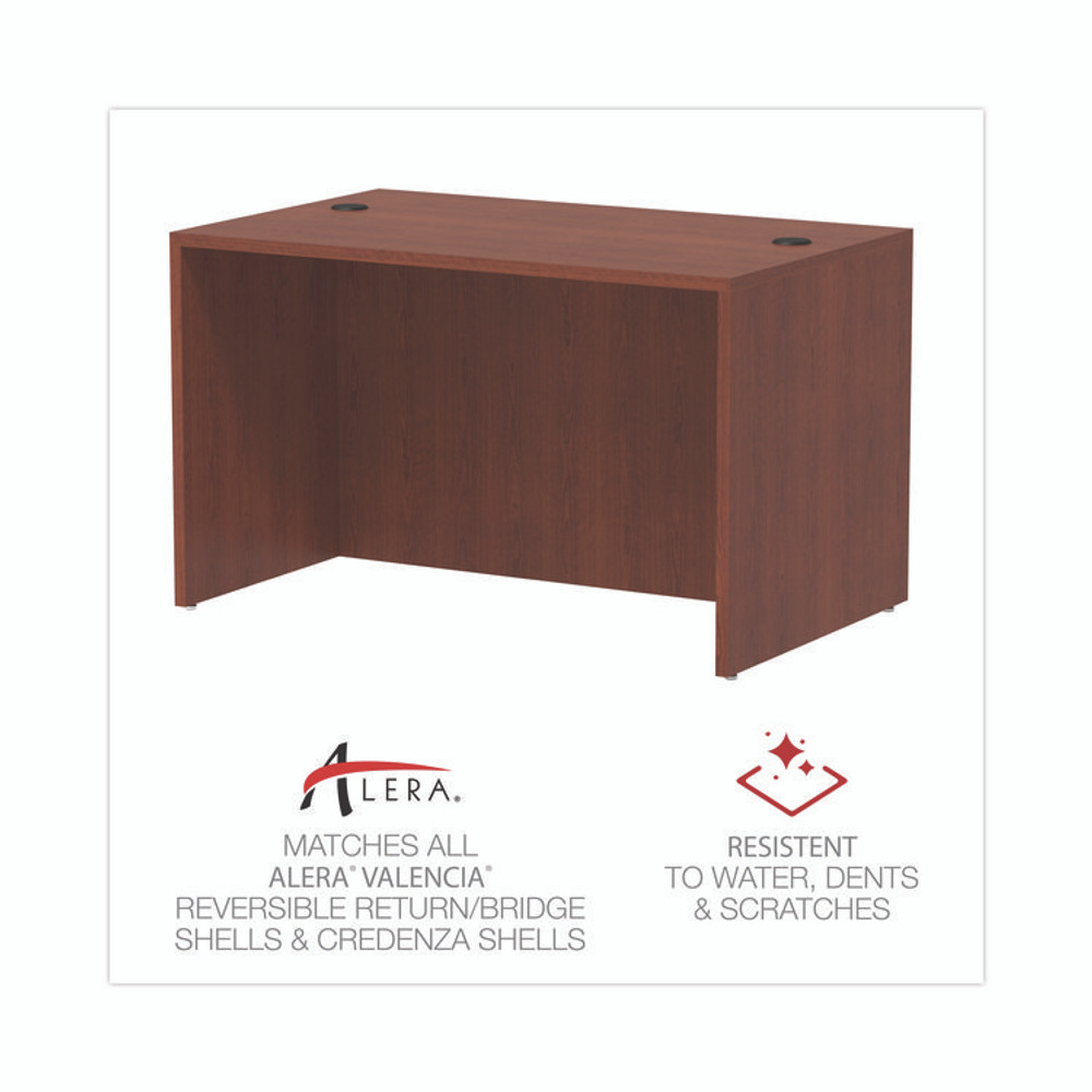 ALERA VA21-4830MC Alera Valencia Series Straight Front Desk Shell, 47.25" x 29.5" x 29.63", Medium Cherry