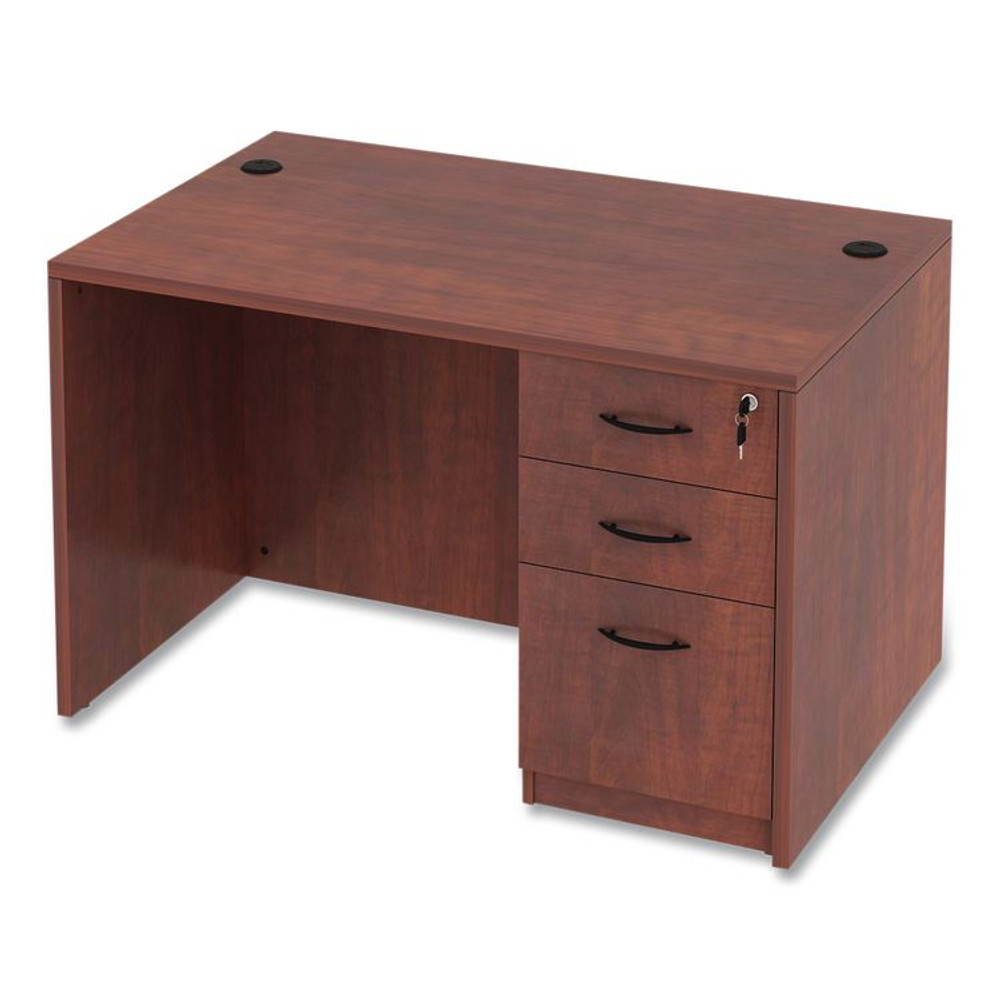 ALERA VA21-4830MC Alera Valencia Series Straight Front Desk Shell, 47.25" x 29.5" x 29.63", Medium Cherry