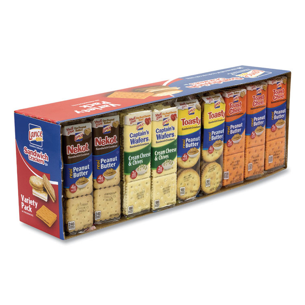 1908 BRANDS Lance® 22000400 Cookies and Crackers Variety Pack, Assorted, 36/Box