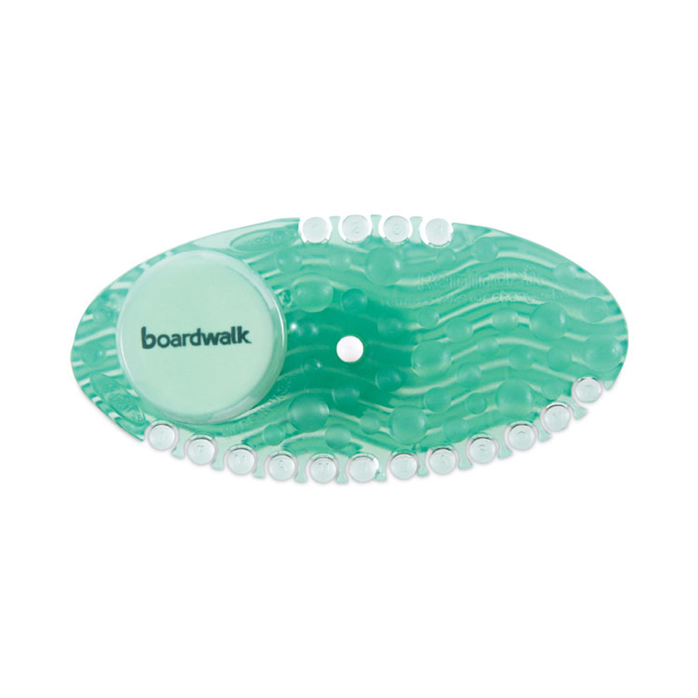 BOARDWALK CURVECME Curve Air Freshener, Cucumber Melon, Solid, Green, 10/Box