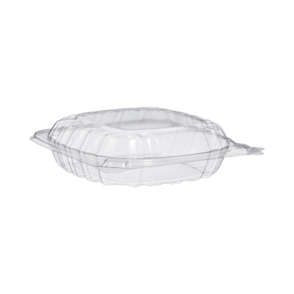 DART C53PST1 ClearSeal Hinged-Lid Plastic Containers, Sandwich Container, 13.8 oz, 5.4 x 5.3 x 2.6, Clear, Plastic, 500/Carton