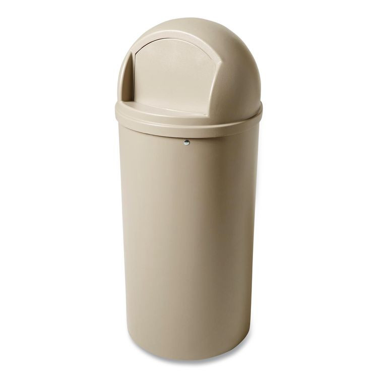 RUBBERMAID COMMERCIAL PROD. 817088BG Marshal Classic Container, 25 gal, Plastic, Beige