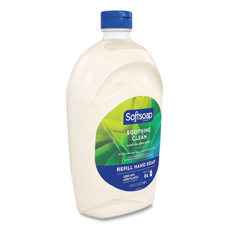 COLGATE PALMOLIVE, IPD. Softsoap® 45992 Moisturizing Hand Soap Refill with Aloe, Fresh Scent, 50 oz, 6/Carton