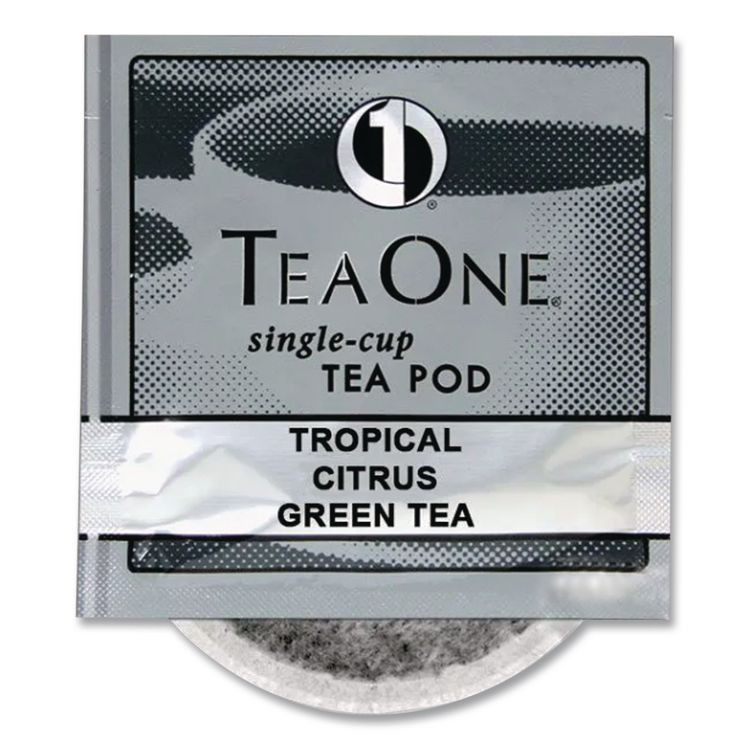 JAVA TRADING CO. Tea One® 20700 Tea Pods, Tropical Citrus Green, 14/Box