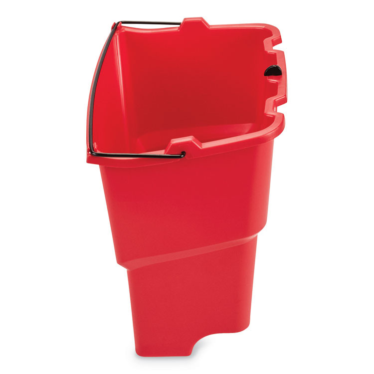 RUBBERMAID COMMERCIAL PROD. 2064907 WaveBrake 2.0 Dirty Water Bucket, 18 qt, Plastic, Red