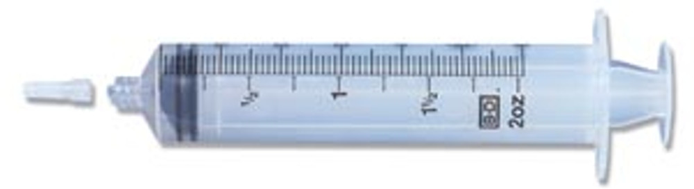 BD  300866 Syringe Only, 60mL, Eccentric Tip, 60/bx, 4 bx/cs (Continental US Only) (Drop Ship Requires Pre-Approval)