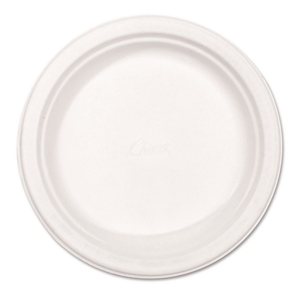 HUHTAMAKI Chinet® 21227 Paper Dinnerware, Plate, 8.75" dia, White, 500/Carton