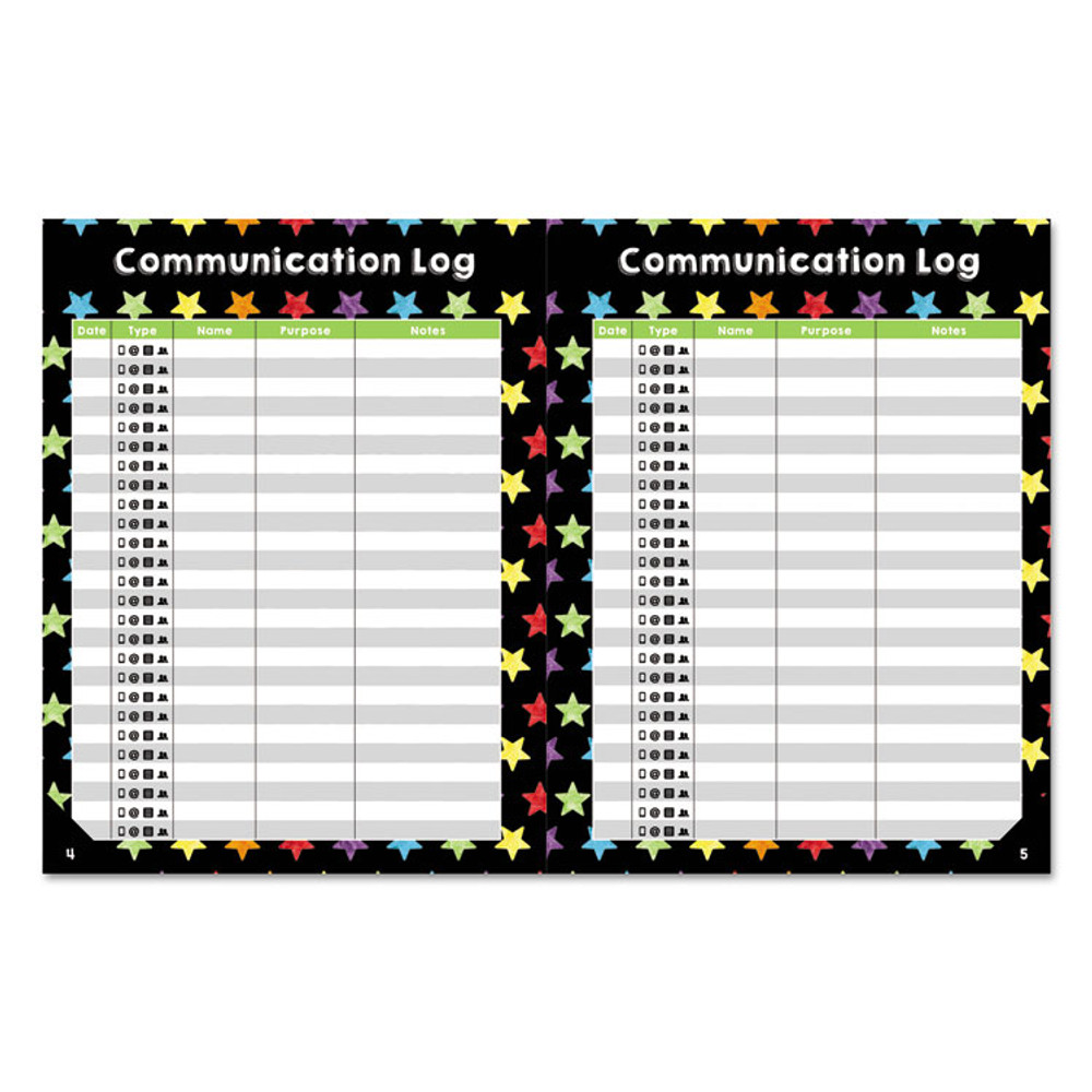 CARSON-DELLOSA EDUCATION 105000 Teachers Planner, Weekly/Monthly, 7 Classes, Balloon Artwork, Multicolor Cover, 10.88 x 8.38 Sheets, 12-Month (July to June)