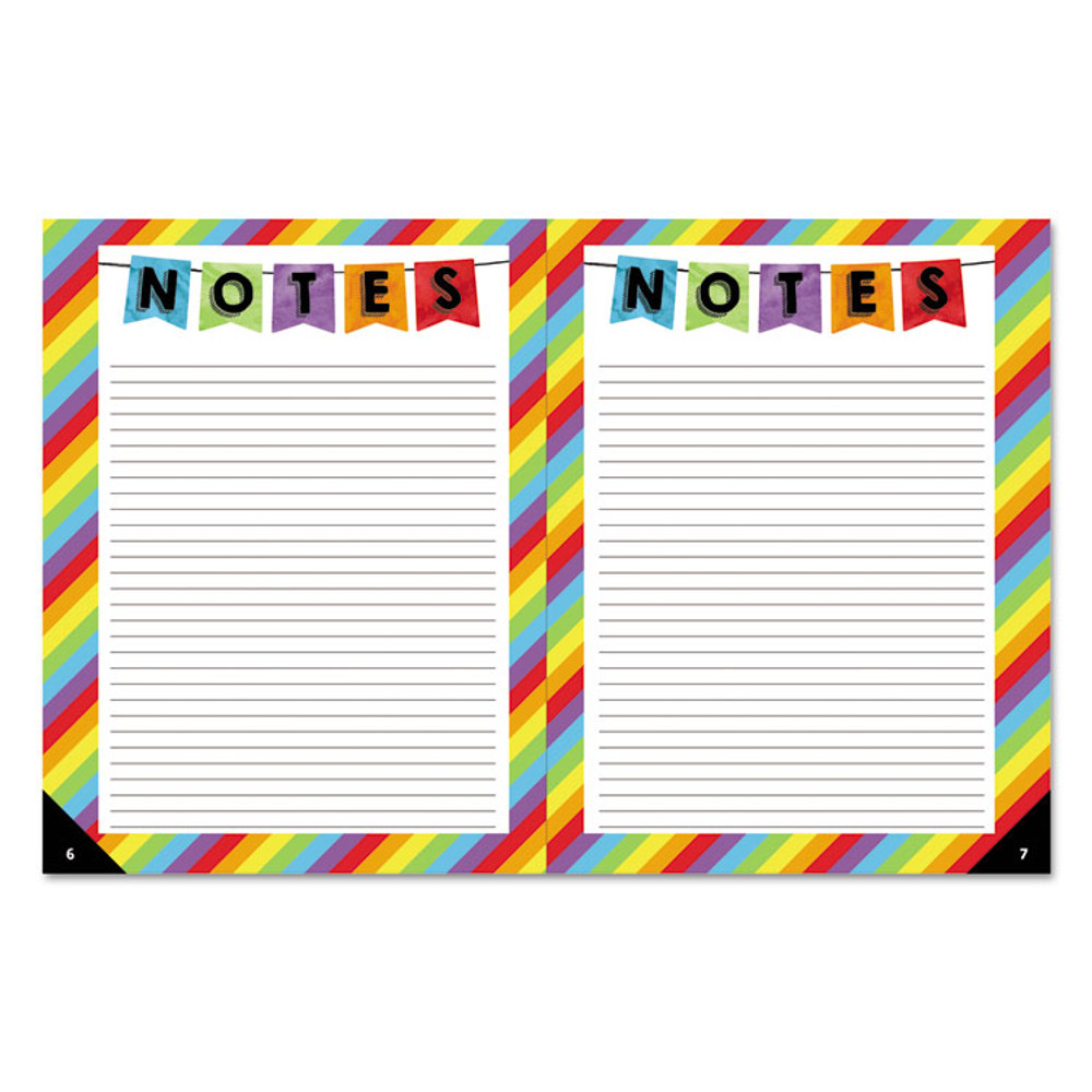 CARSON-DELLOSA EDUCATION 105000 Teachers Planner, Weekly/Monthly, 7 Classes, Balloon Artwork, Multicolor Cover, 10.88 x 8.38 Sheets, 12-Month (July to June)