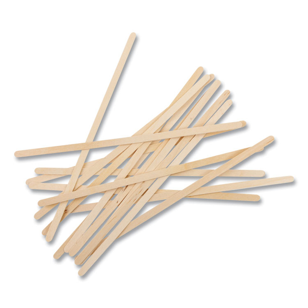 AMERCAREROYAL R825CT Wood Stir Sticks, 7.5" Long, 500/Box, 10 Boxes/Carton
