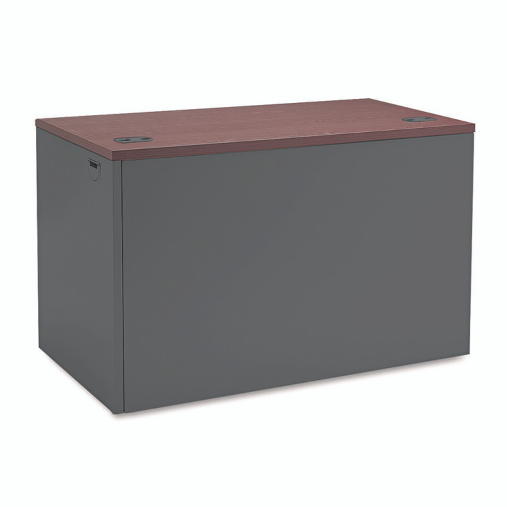 HON COMPANY 38215RNS 38000 Series Flush Return, Right, 48w x 24d x 29.5h, Mahogany/Charcoal