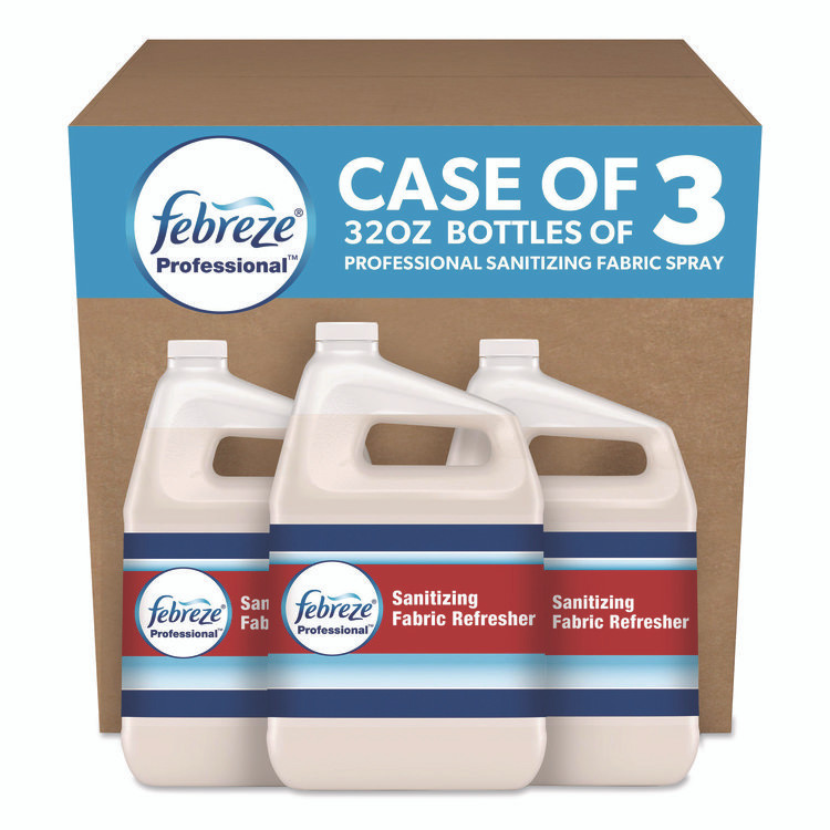 PROCTER & GAMBLE Febreze® 72136 Professional Sanitizing Fabric Refresher, Light Scent, 1 gal Bottle, Ready to Use, 3/Carton