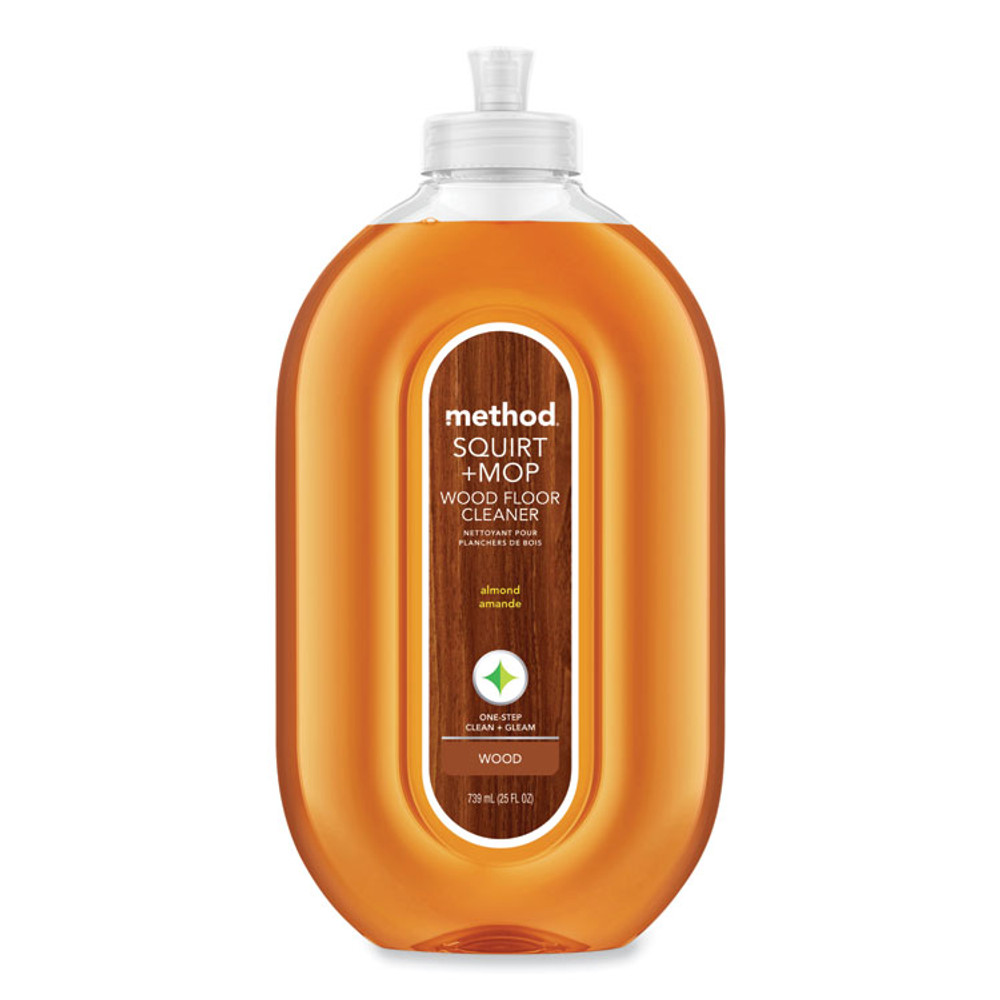 METHOD PRODUCTS INC. 00562 Squirt + Mop Wood Floor Cleaner, Almond Scent, 25 oz Squirt Bottle