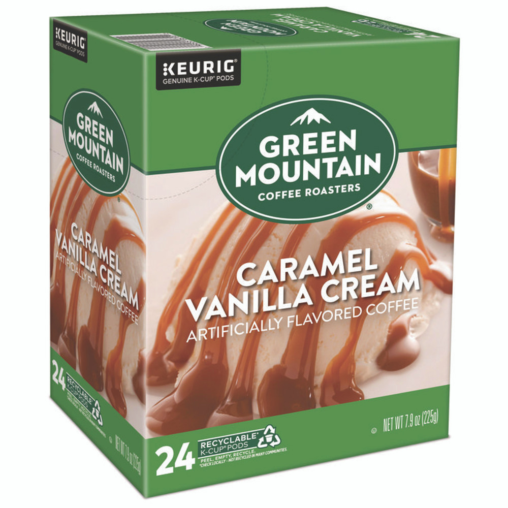 KEURIG DR PEPPER Green Mountain Coffee® 6700CT Caramel Vanilla Cream Coffee K-Cups, 96/Carton