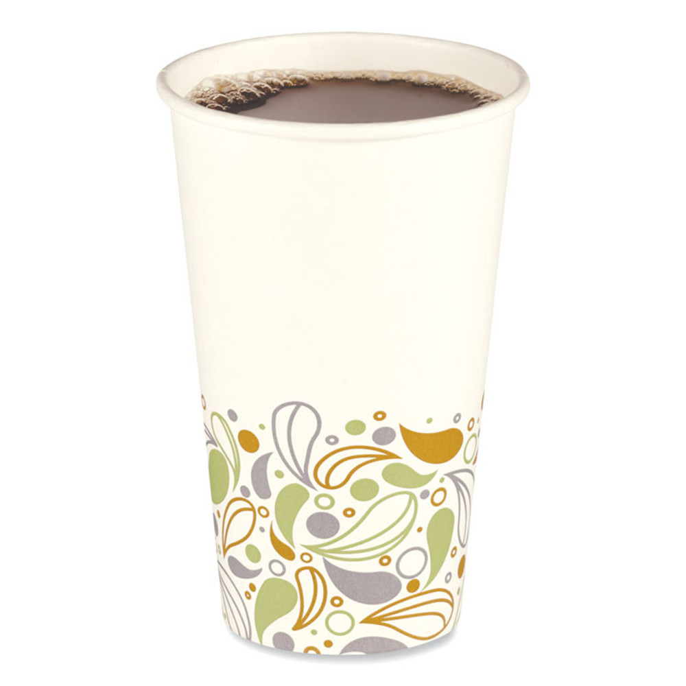 BOARDWALK DEER16HCUP Deerfield Printed Paper Hot Cups, 16 oz, 50/Sleeve, 20 Sleeves/Carton