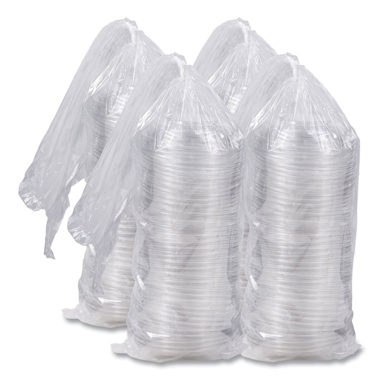 DART PET64BDL PresentaBowls Lids, Clear, Fits 24 oz to 64 oz Bowls, 7.3" Diameter x 1.1" h, Plastic, 252/Carton