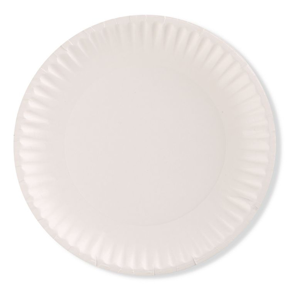 AJM PACKAGING CORP. Corporation PP6AJKWH Paper Plates, 6" dia, White, 1,000/Carton