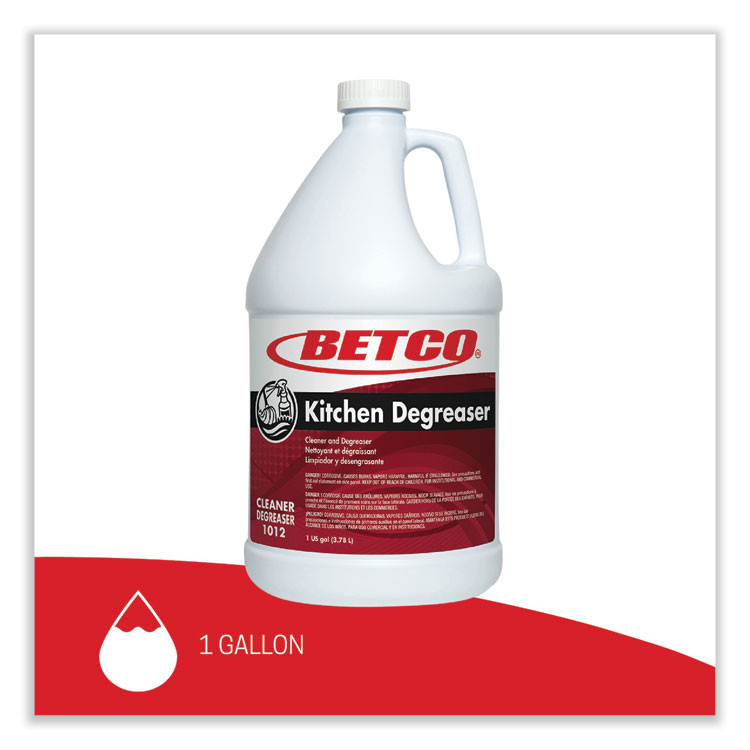 BETCO CORPORATION 10120400 Kitchen Degreaser, Characteristic Scent, 1 gal Bottle, 4/Carton