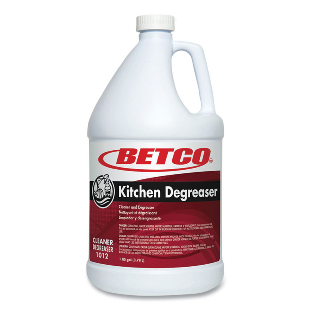 BETCO CORPORATION 10120400 Kitchen Degreaser, Characteristic Scent, 1 gal Bottle, 4/Carton