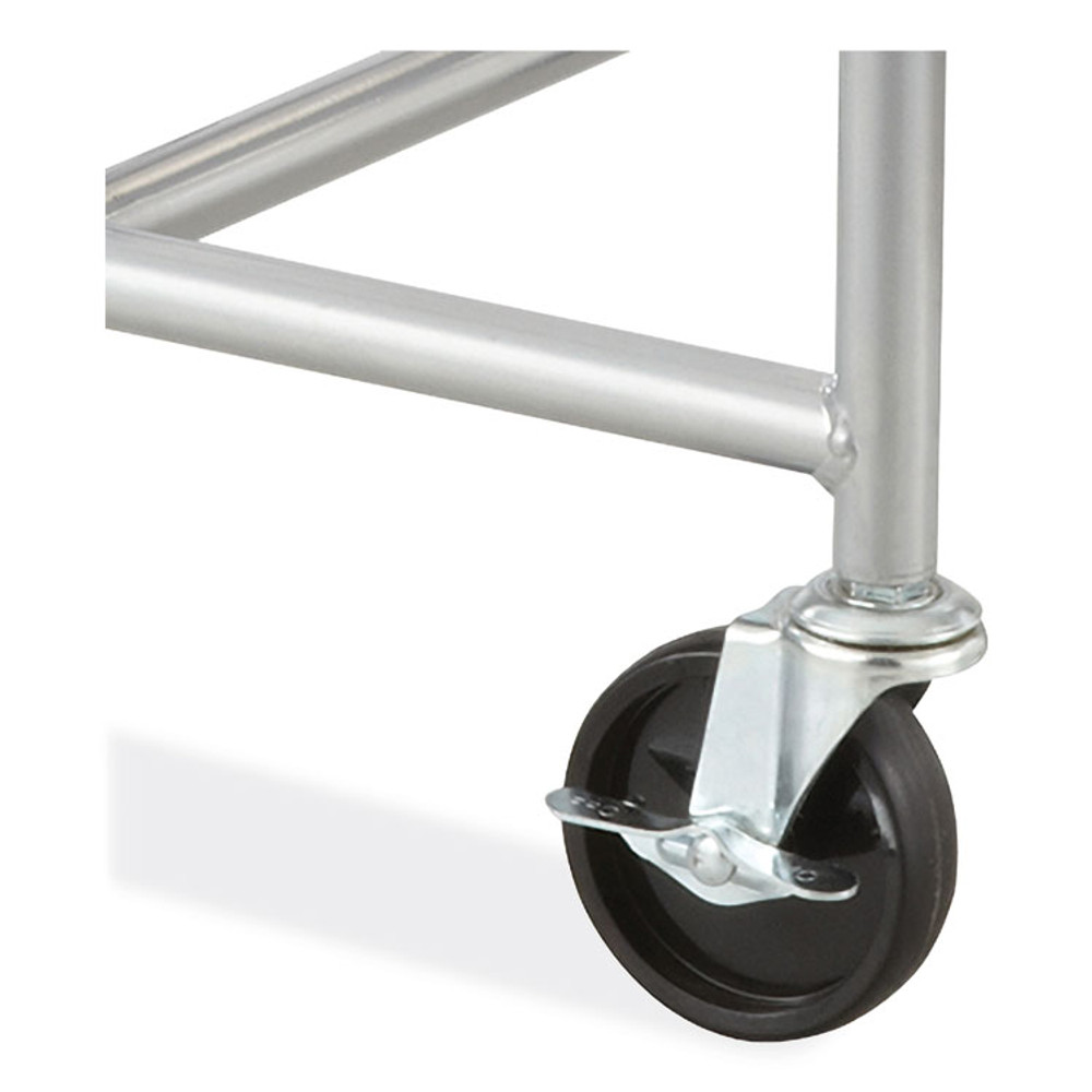 SAFCO PRODUCTS 4190SL Sled Base Stack Chair Cart, Metal, 500 lb Capacity, 23.5" x 27.5" x 17", Silver