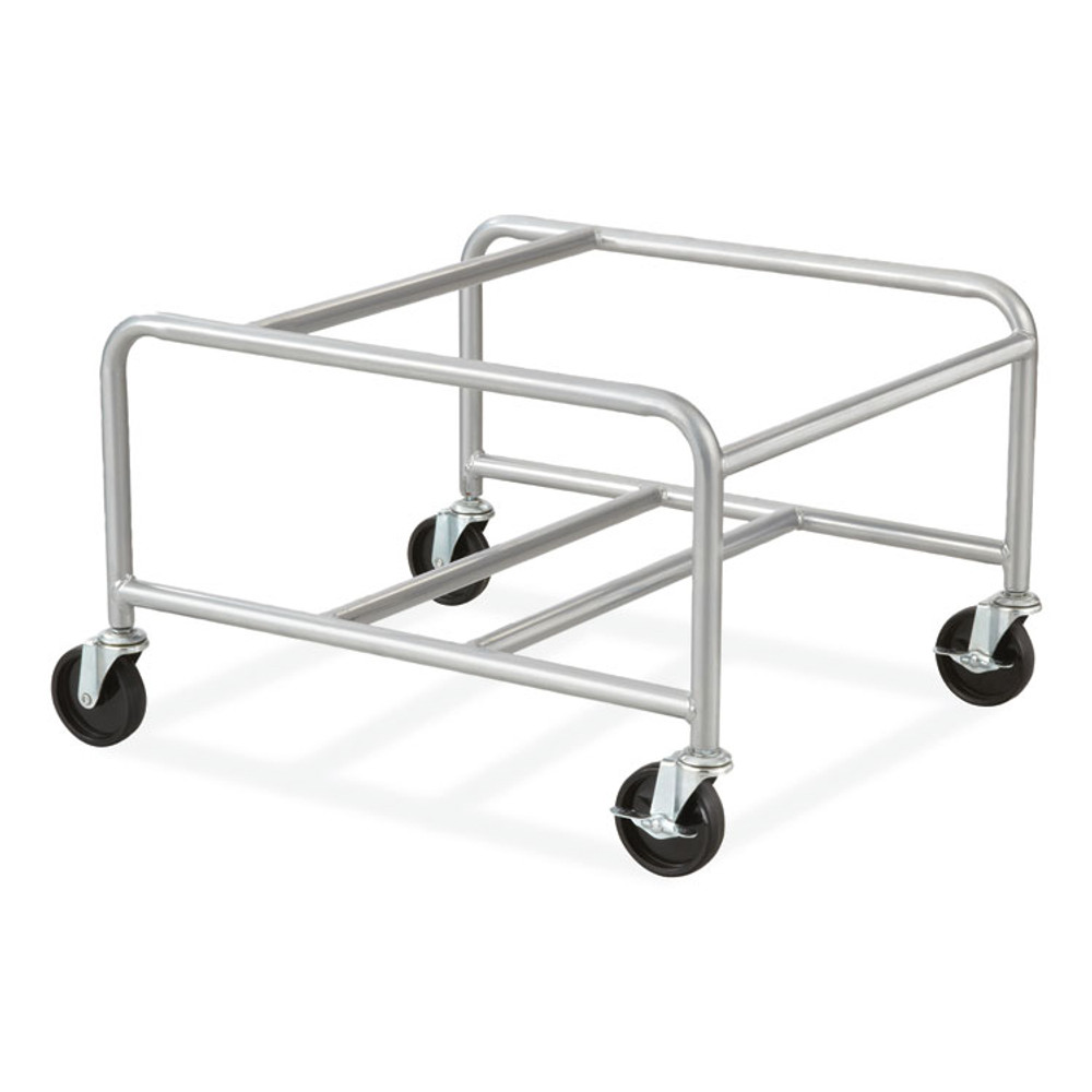 SAFCO PRODUCTS 4190SL Sled Base Stack Chair Cart, Metal, 500 lb Capacity, 23.5" x 27.5" x 17", Silver