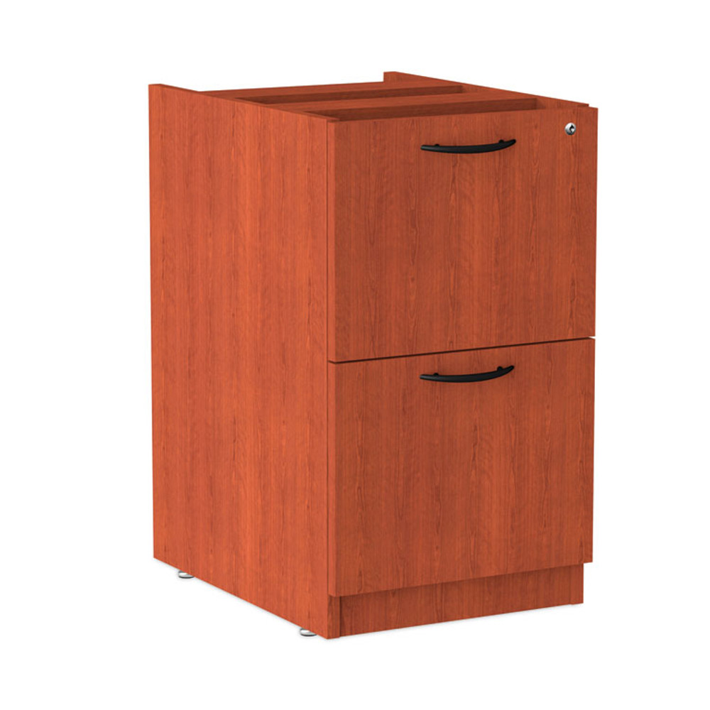 ALERA VA54-2822MC Alera Valencia Series Full Pedestal File, Left/Right, 2 Legal/Letter-Size File Drawers, Medium Cherry, 15.63" x 20.5" x 28.5"