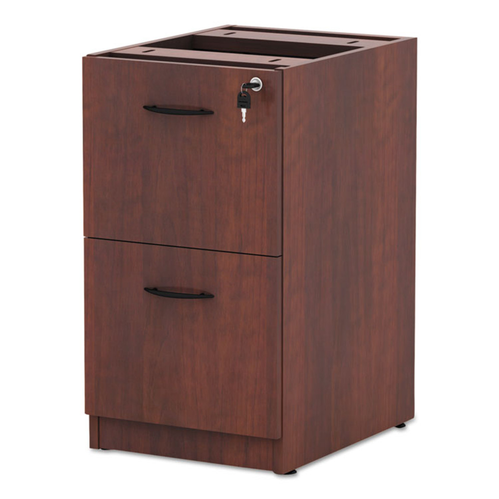 ALERA VA54-2822MC Alera Valencia Series Full Pedestal File, Left/Right, 2 Legal/Letter-Size File Drawers, Medium Cherry, 15.63" x 20.5" x 28.5"