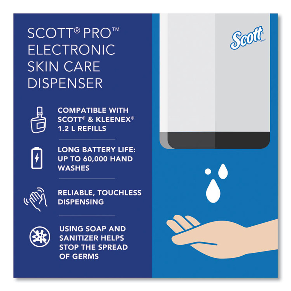 KIMBERLY CLARK Scott® 32499 Electronic Skin Care Dispenser, 1,200 mL, 7.3 x 4 x 11.7, White