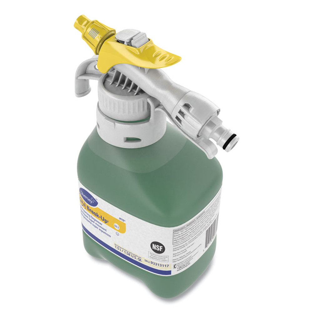 DIVERSEY 93313117 Suma Break-Up Heavy-Duty Foaming Grease-Release Cleaner, 1,500 mL Bottle, 2/Carton