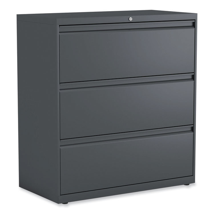ALERA HLF3641CC Lateral File, 3 Legal/Letter/A4/A5-Size File Drawers, Charcoal, 36" x 18.63" x 40.25"