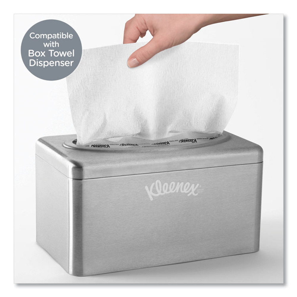KIMBERLY-CLARK PROFESSIONAL Kleenex® 11268 Ultra Soft Hand Towels, POP-UP Box, 1-Ply, 9 x 10, White, 70/Box