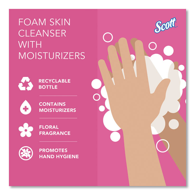 KIMBERLY-CLARK PROFESSIONAL Scott® 91592 Pro Foam Skin Cleanser with Moisturizers Refill, Citrus Floral Scent, 1.2 L, 2/Carton