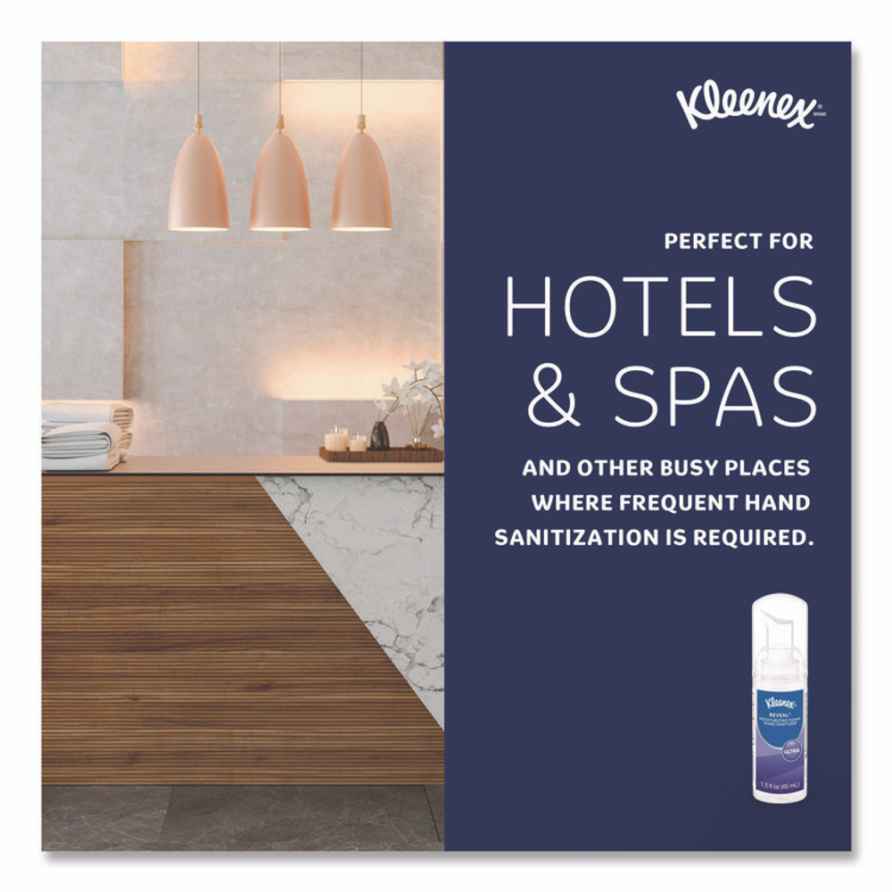 KIMBERLY-CLARK PROFESSIONAL Kleenex® 34604EA Ultra Moisturizing Foam Hand Sanitizer, 1.5 oz Pump Bottle, Unscented
