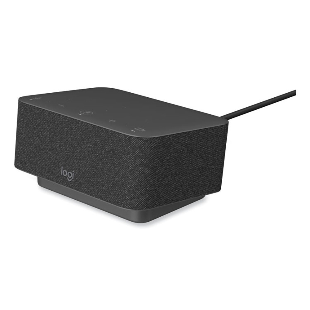 LOGITECH, INC. 986000015 Teams Logi Dock, 1 HDMI/1 Displayport/2 USB A/3 USB C, Graphite