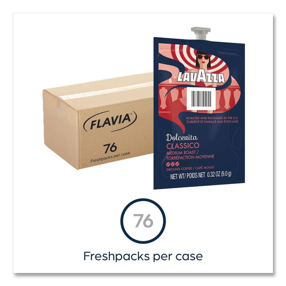 LAVAZZA FLAVIA® 48105 Classico Coffee Freshpack, 76/Carton