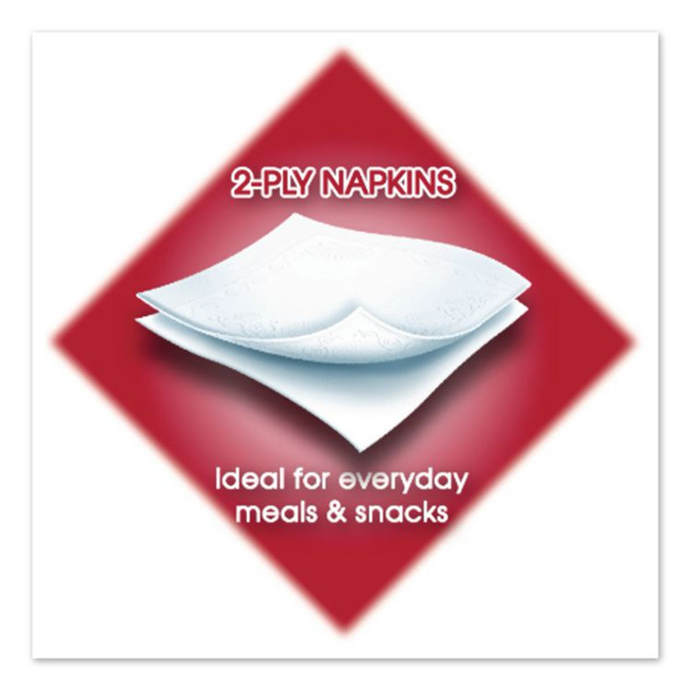 GEORGIA PACIFIC Vanity Fair® 3550314 Everyday Dinner Napkins, 2-Ply,12.75 x 13, White, 300/Pack