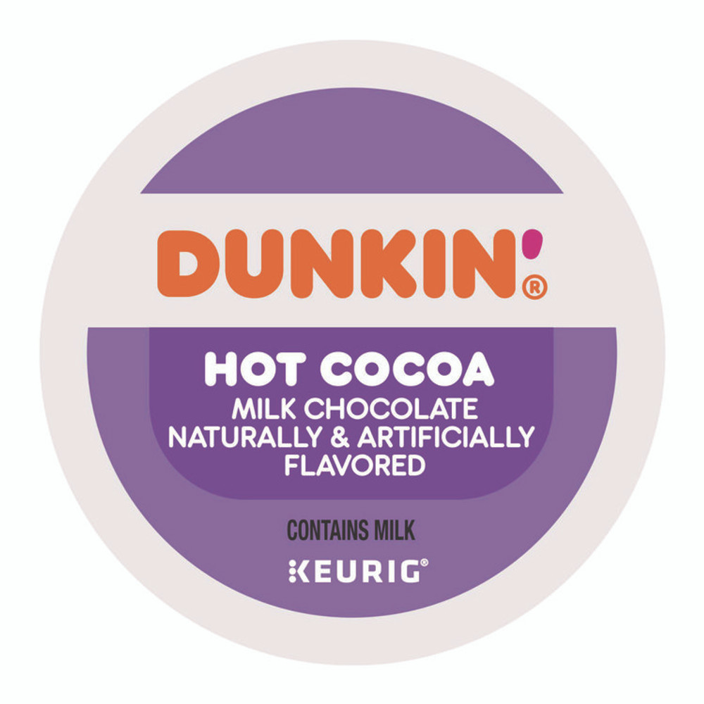 KEURIG DR PEPPER Dunkin'® 1261 Milk Chocolate Hot Cocoa K-Cup Pods, 22/Box