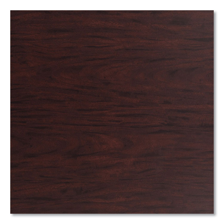 NATIONAL PUBLIC SEATING NPS® CG13636RD1MY Cafe Table, 36" Diameter x 30h, Round Top/Base, Mahogany Top, Gray Base