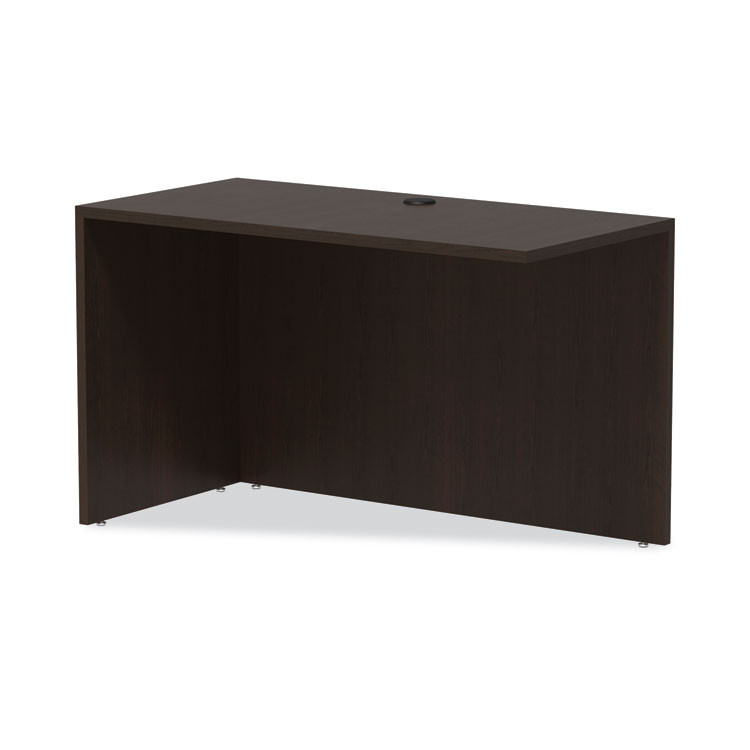 ALERA VA354824ES Alera Valencia Series Reversible Return/Bridge Shell, 47.25w x 23.63d x 29.5h, Espresso