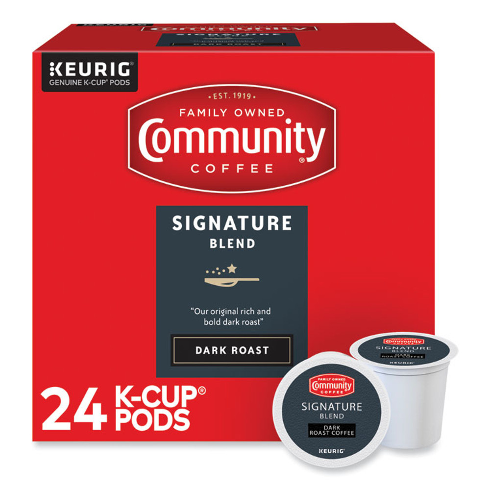 KEURIG DR PEPPER Community Coffee® 6404CC Signature Blend K-Cup, 24/Box