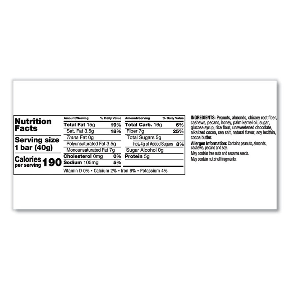 KIND LLC 26961 Nuts and Spices Bar, Salted Caramel and Dark Chocolate Nut, 1.4 oz, 12/Pack