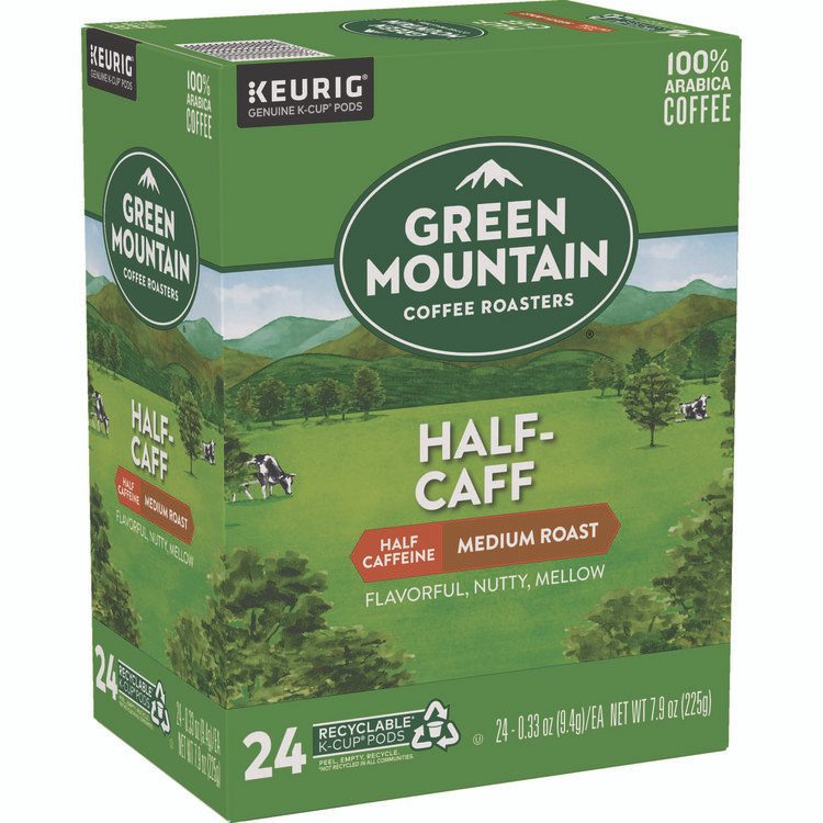 KEURIG DR PEPPER Green Mountain Coffee® 6999 Half-Caff Coffee K-Cups, 24/Box