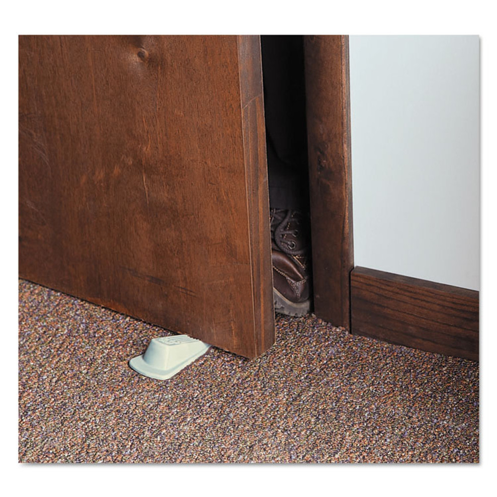 MASTER CASTER COMPANY 00900 Big Foot Doorstop, No Slip Rubber Wedge, 2.25w x 4.75d x 1.25h, Beige