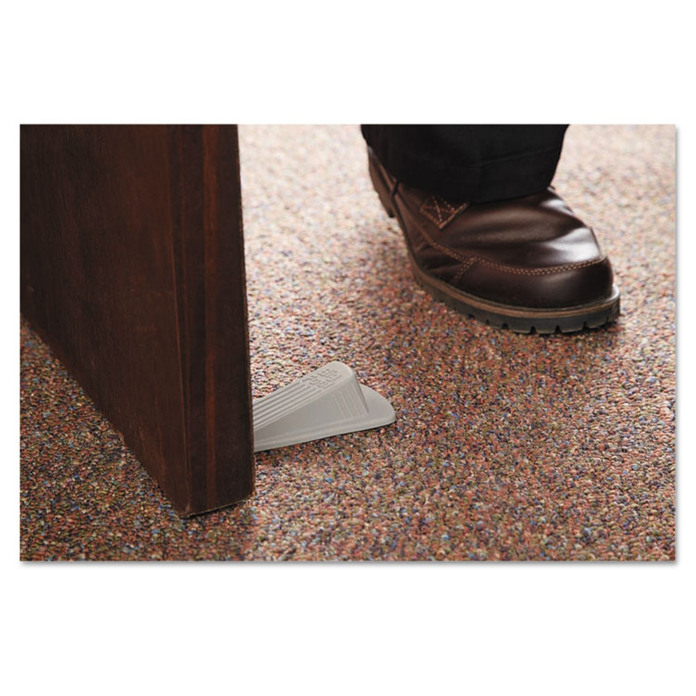 MASTER CASTER COMPANY 00900 Big Foot Doorstop, No Slip Rubber Wedge, 2.25w x 4.75d x 1.25h, Beige